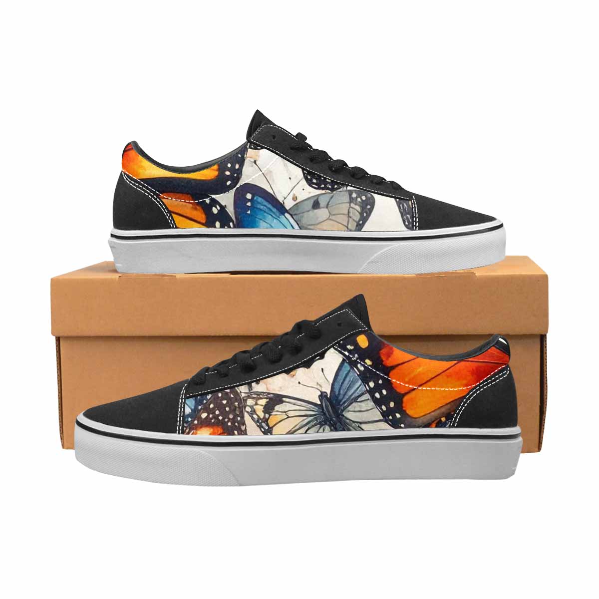 WOMEN'S Butterfly Wing Canvas Lace-Up Vivid Sneakers