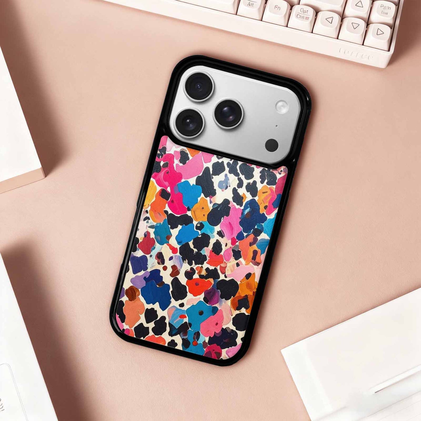 iPhone 17 Pro Case — Small Cow Animal Print Skin Animal, Custom Made Phone Cover