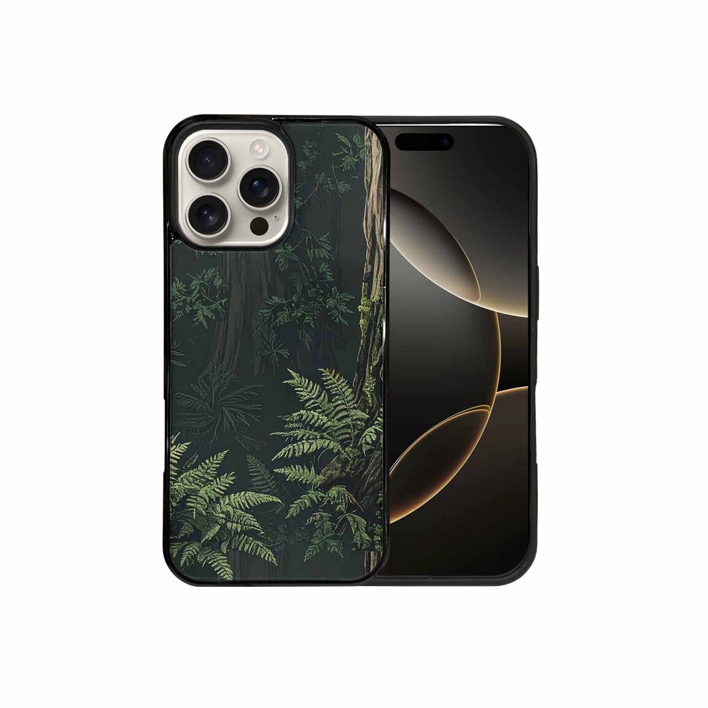 iPhone 16 Pro Max Case — Seamless Pattern Ancient Redwood Forest Giant, Customized Protective Case