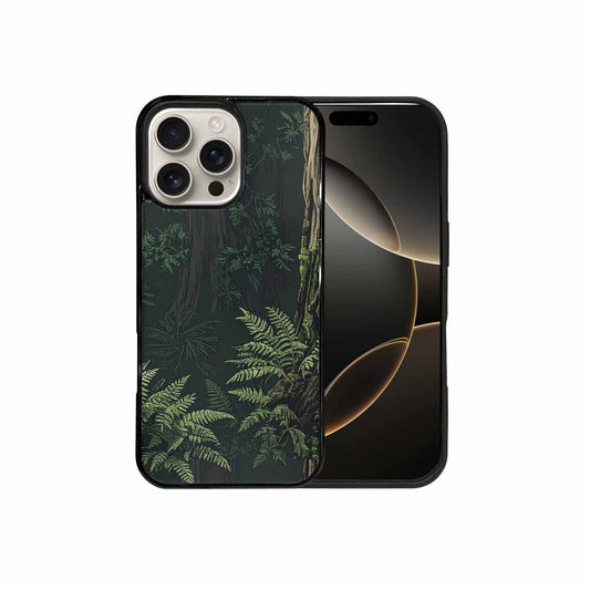 iPhone 16 Pro Max Case — Seamless Pattern Ancient Redwood Forest Giant, Customized Protective Case