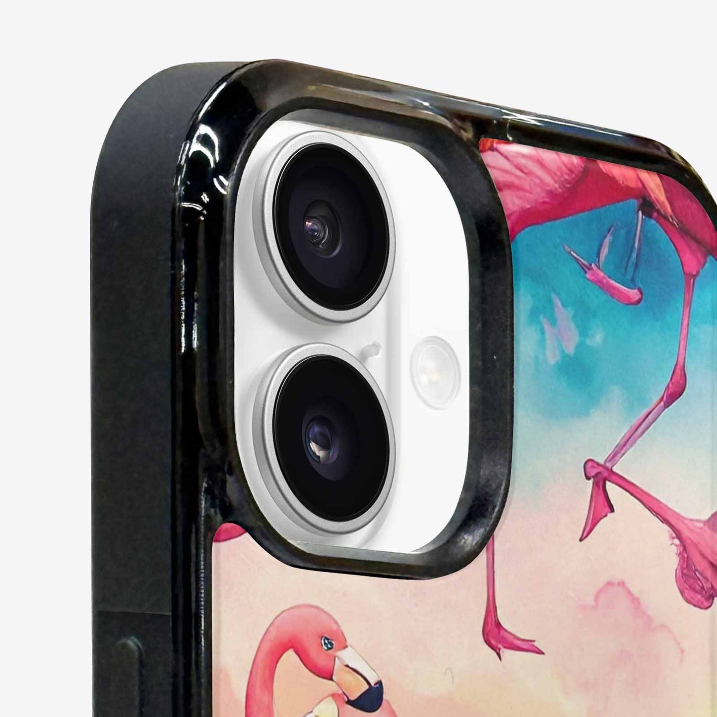 iPhone 16 Case — Flamingo Tropical Flamingo Tropical Pattern Hundreds, Custom Printed Phone Case