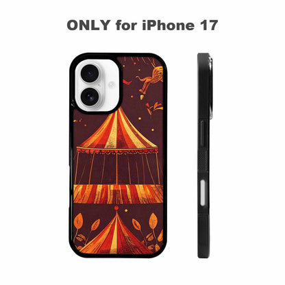 iPhone 17 Case — Vintage Circus Art Pattern Retro Vintage, Custom Designed Case Cover