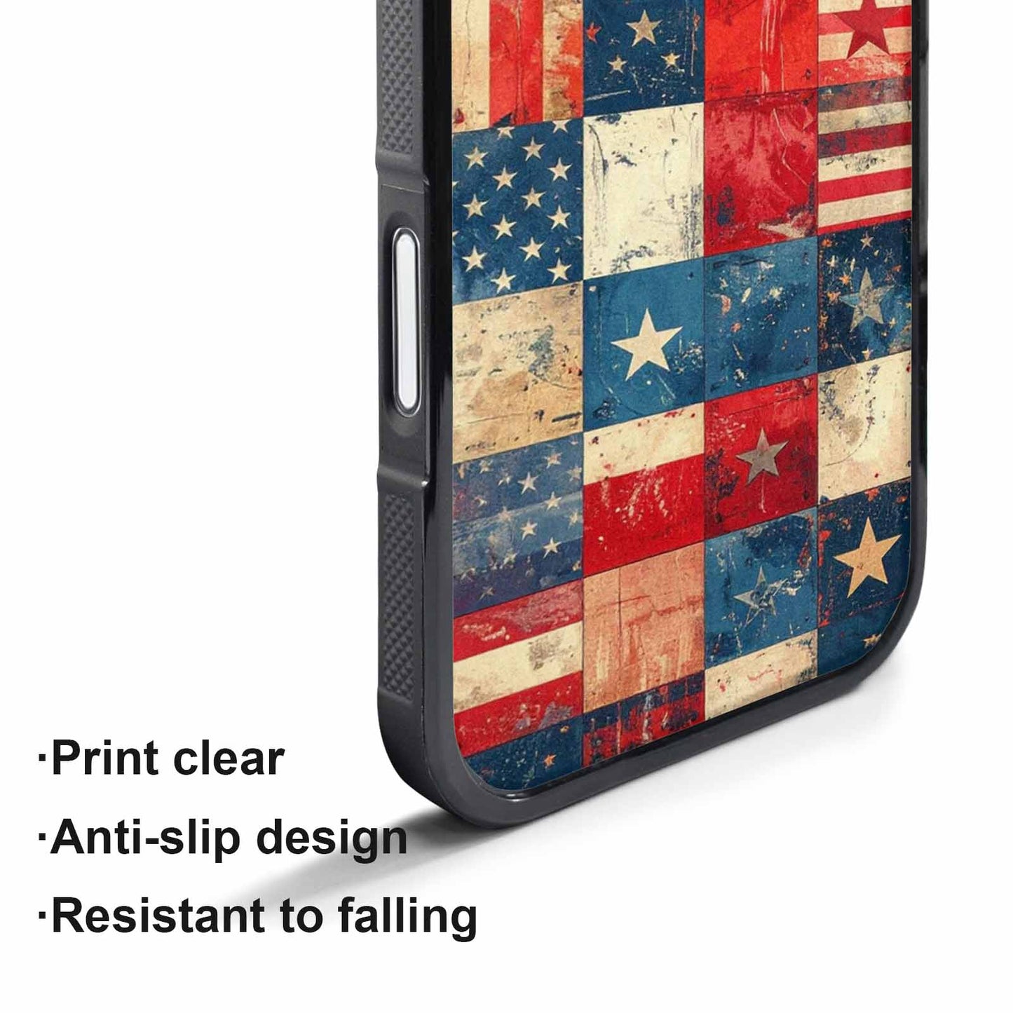 iPhone 17 Pro Max Case — Small American Flag Stars Galaxy Space, Custom Designed Case Cover