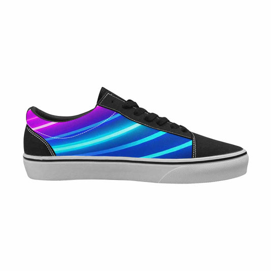 MEN'S 80S Neon Cartoon Canvas Lace-Up Vibrant Chaos Custom Shoes