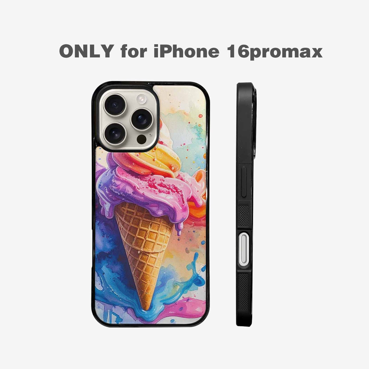 iPhone 16 Pro Max Case — Melting Icecream Collage, Unique Phone Case Design