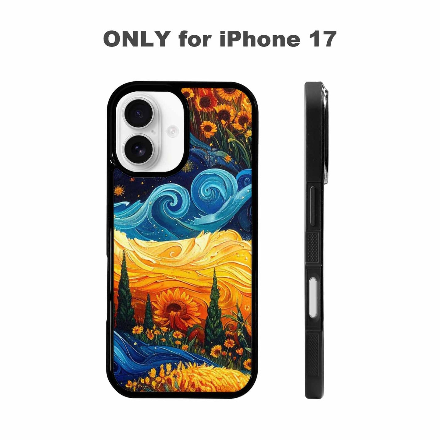 iPhone 17 Case — Small Van Gogh Style Galaxy Space, Custom Art Phone Cover