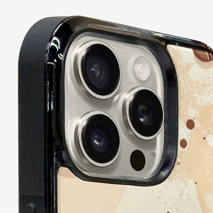 iPhone 16 Pro Case — Coffee Cup And Bean Pattern Seamless, Custom Made Phone Cover
