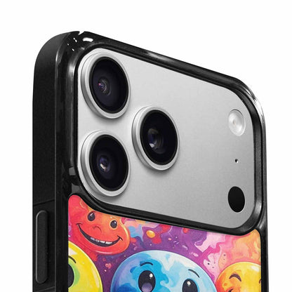 iPhone 17 Pro Max Case — Smiley Facessmiley Faces Tie Original Art, Customized Protective Case