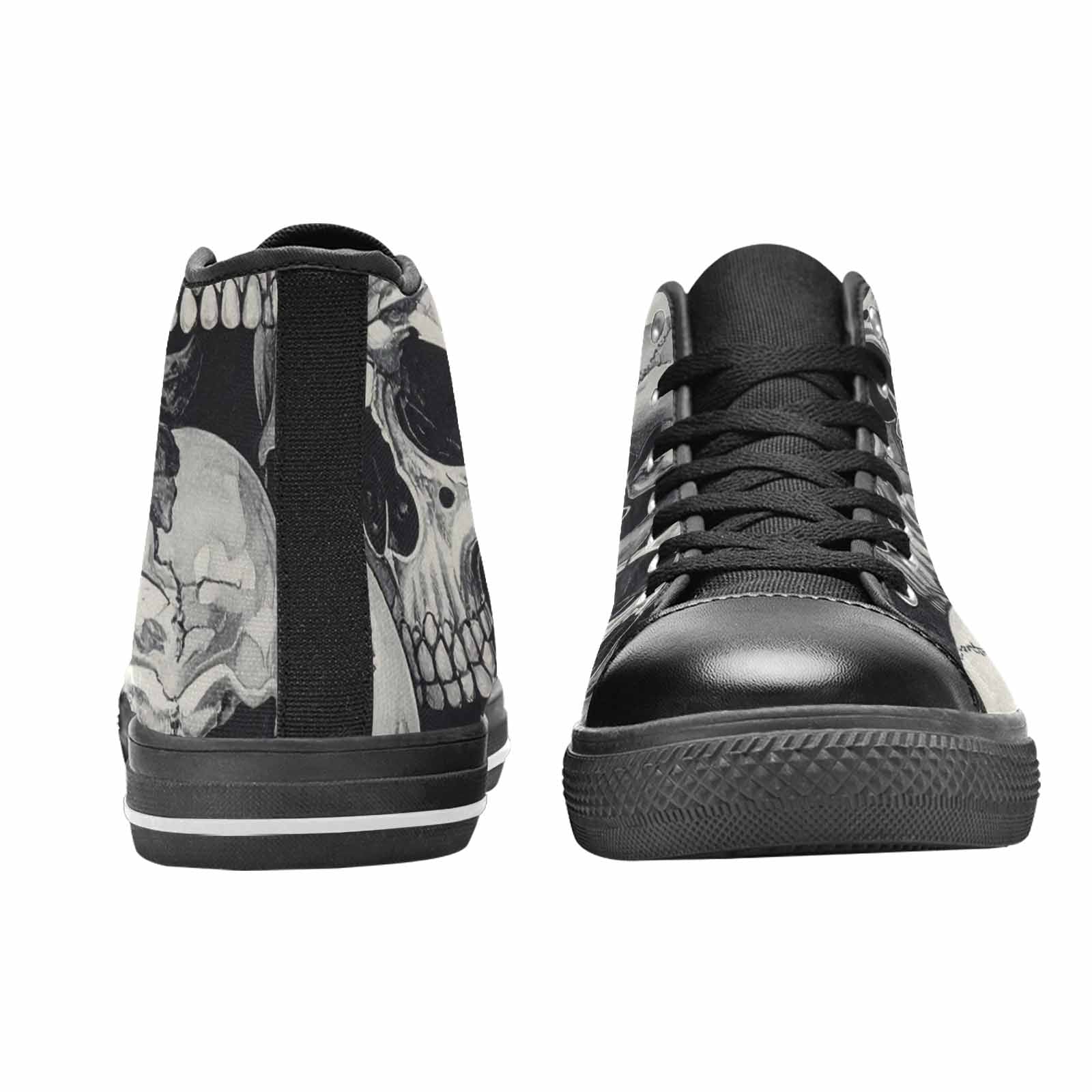 MEN'S Skulls - Classic High Top Canvas Neon Fantasy Sneakers