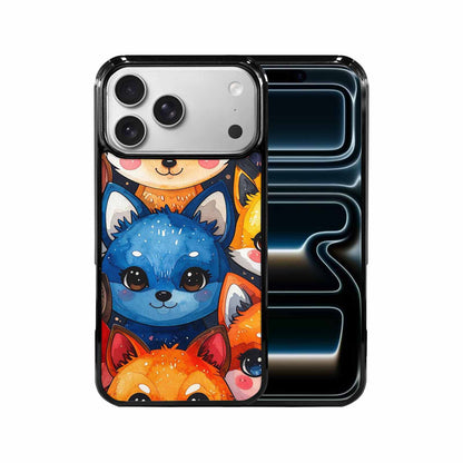 iPhone 17 Pro Max Case — Watercolor Kawaii Fox Watercolor Abstract, Customized Protective Case