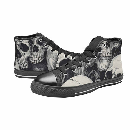 MEN'S Skulls - Classic High Top Canvas Neon Fantasy Sneakers