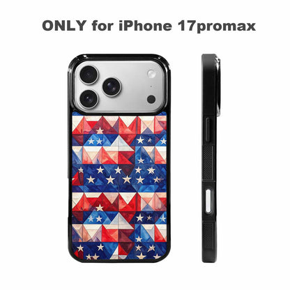iPhone 17 Pro Max Case — Small American Flag Stars Galaxy Space, Custom Made Phone Cover