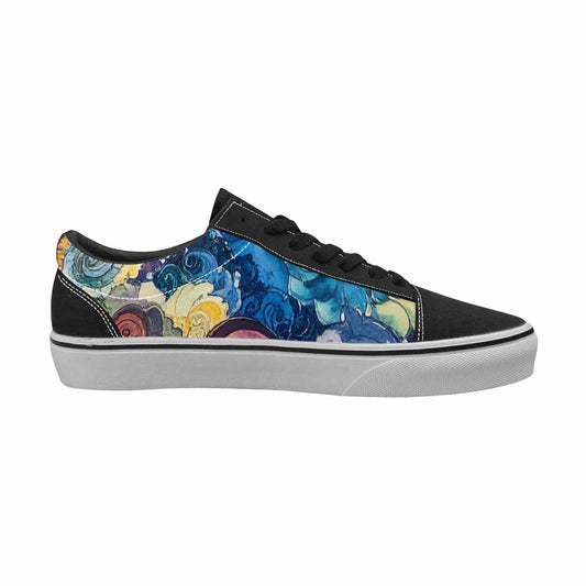 MEN'S Tie Lace-Up Canvas Wallpaper Art Sneakers