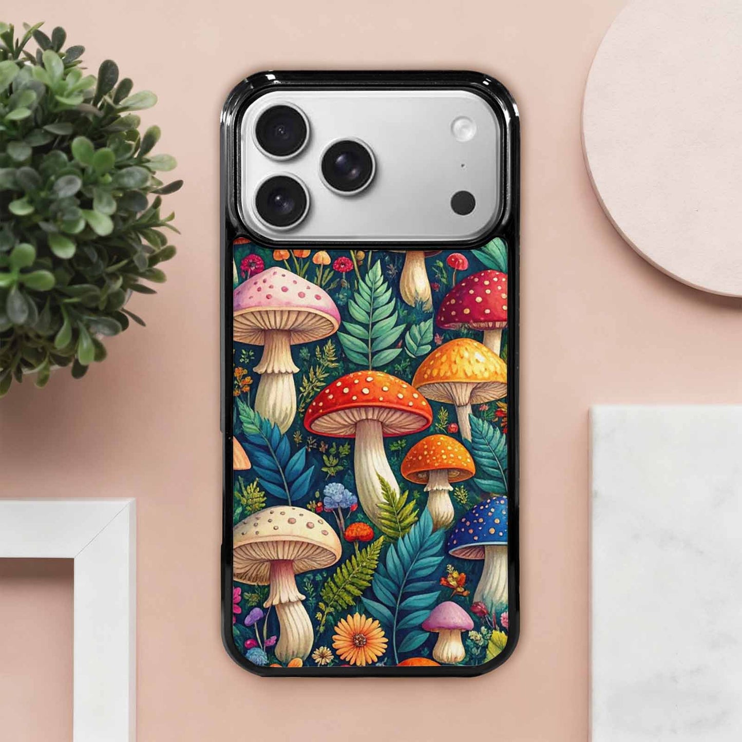 iPhone 17 Pro Max Case — Mushrooms Botanicalmushrooms P Ias Floral, Custom Made Phone Cover