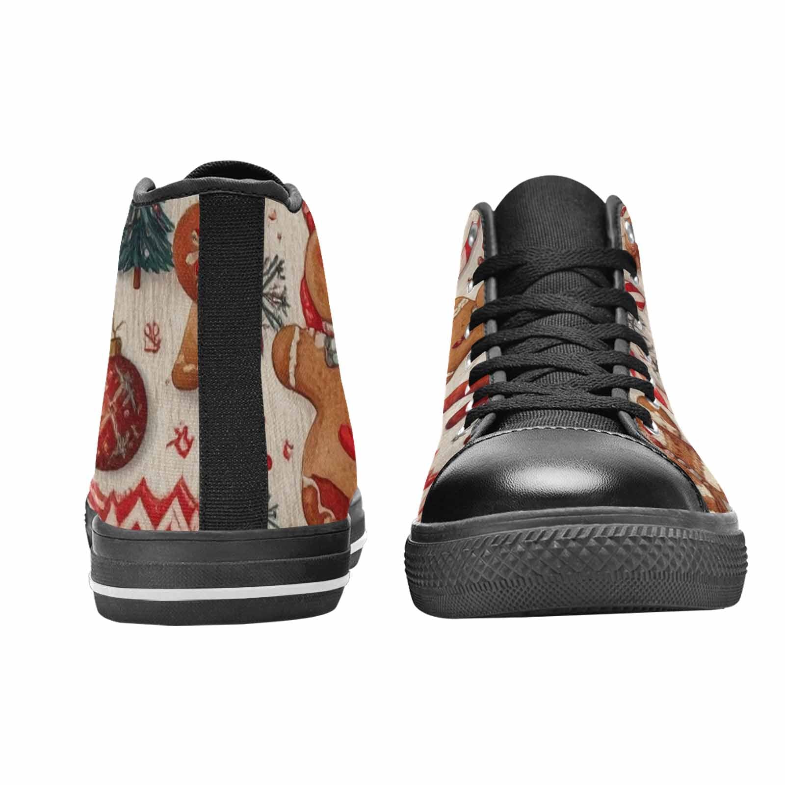 MEN'S Christmas Holly Snowflake High Top Canvas Dreamcore Custom Shoes