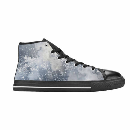 WOMEN'S Galaxy Art - High Top Canvas Aesthetic Custom Sneakers