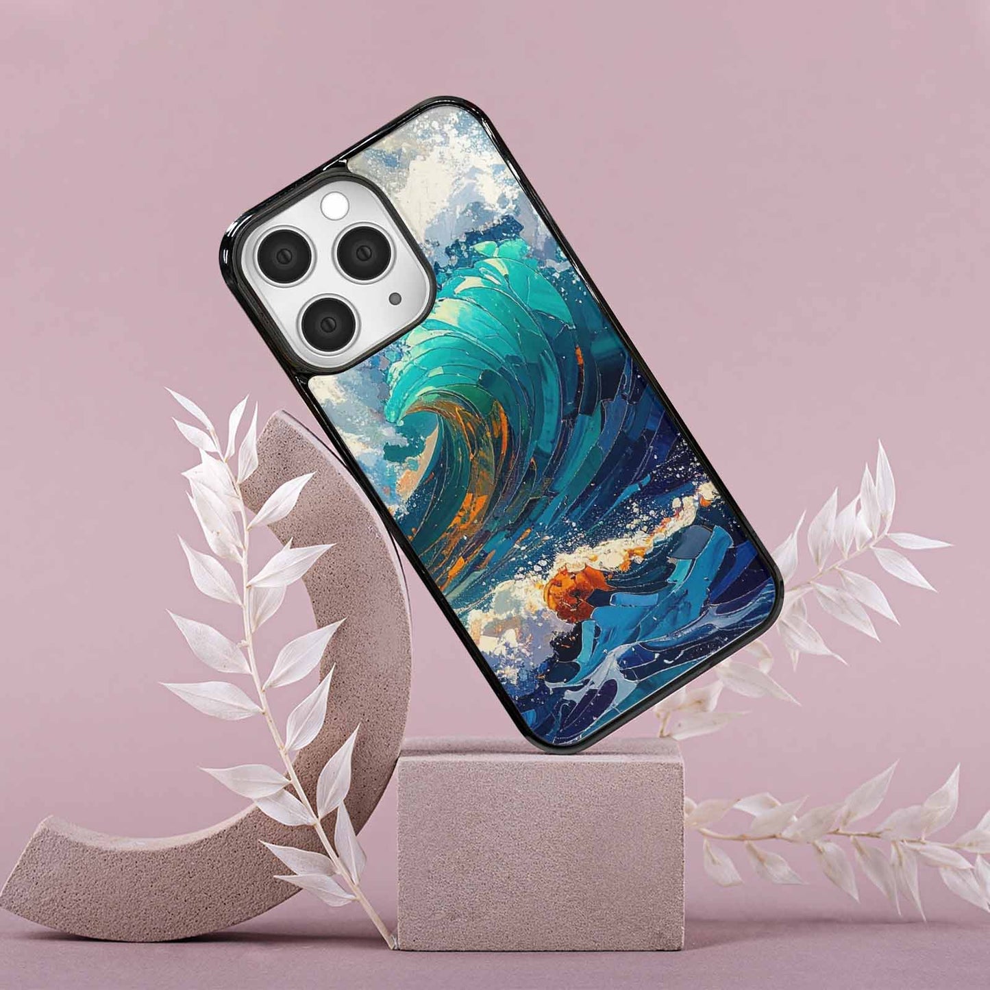 iPhone 15 Pro Max Case — Wave Crest Splash Wave Crest Splash, Custom Print Case Cover