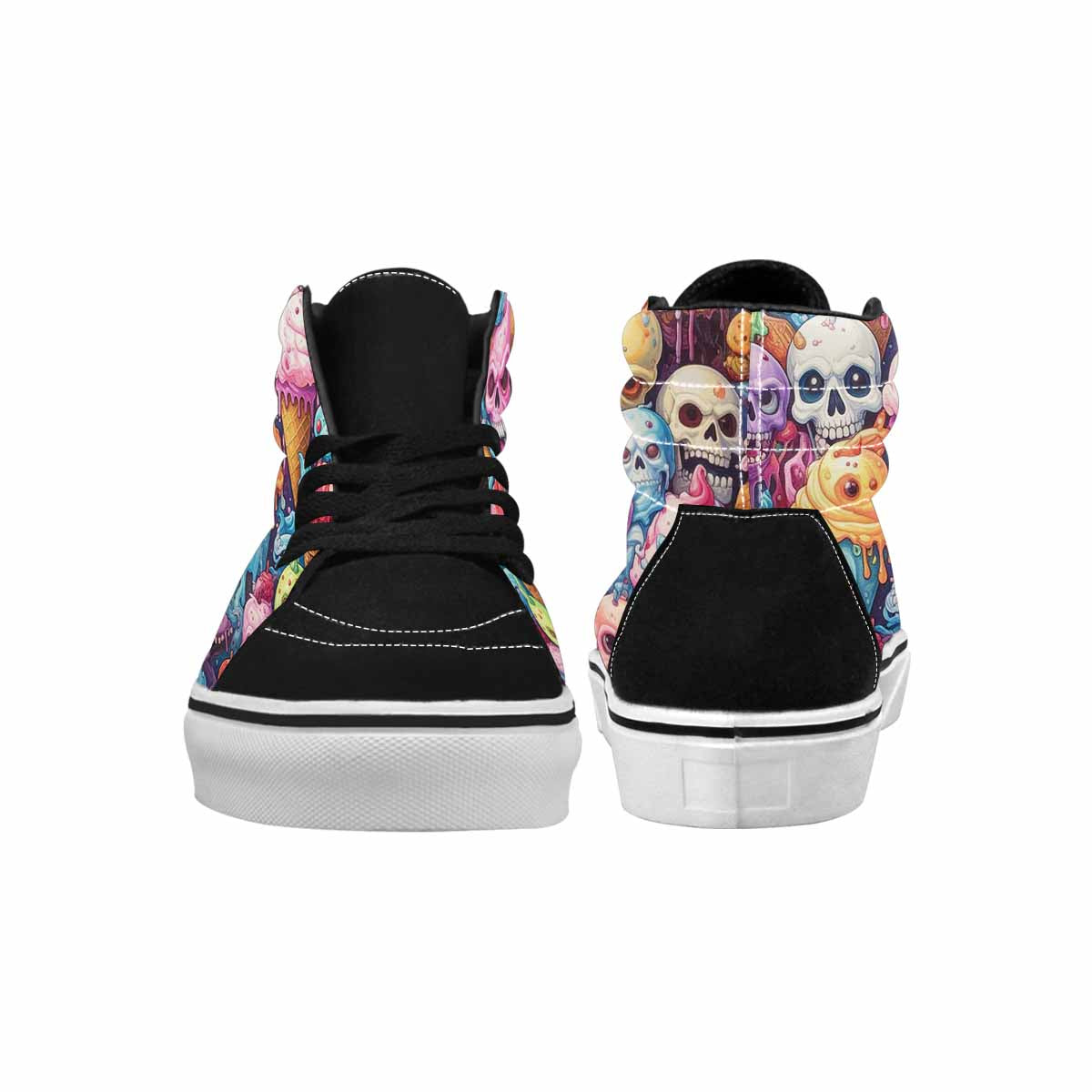 MEN'S Ice Cream Monsters  High Top Canvas Vivid Sneakers