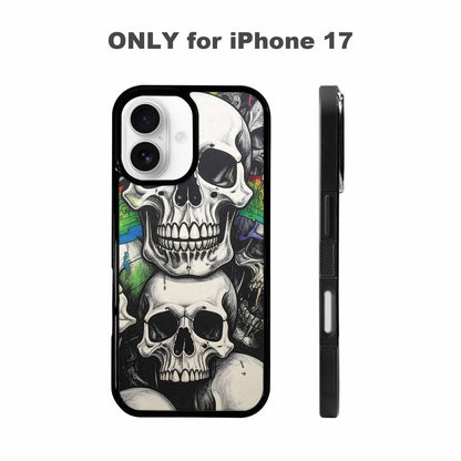 iPhone 17 Case — Rainbow From Skull\'s Mouth Gothic Skulls, Custom Made Phone Cover