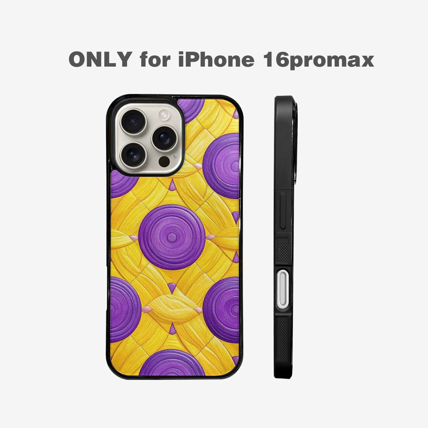 iPhone 16 Pro Max Case — Intersex Flag Color Theme Small Rainbow, Personalized Phone Case