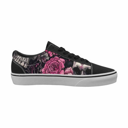 WOMEN'S Skull Roses Lace-Up Canvas Aesthetic Shoes