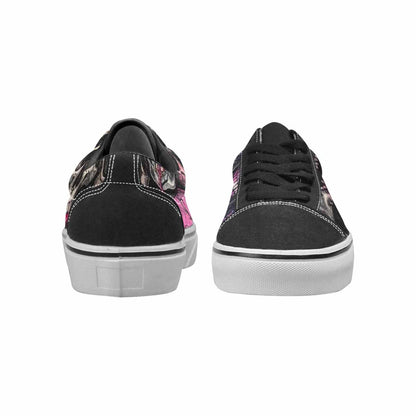 WOMEN'S Rainbow From Skull S Lace-Up Canvas Melting Art Custom Sneakers