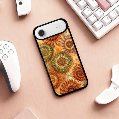 iPhone 17 Air Case — Tie Dye Earth Tones Blended Tie, Customized Protective Case