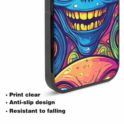 iPhone 15 Plus Case — Alien Ufo Cartoon Art Pattern Groovy, Custom Phone Case