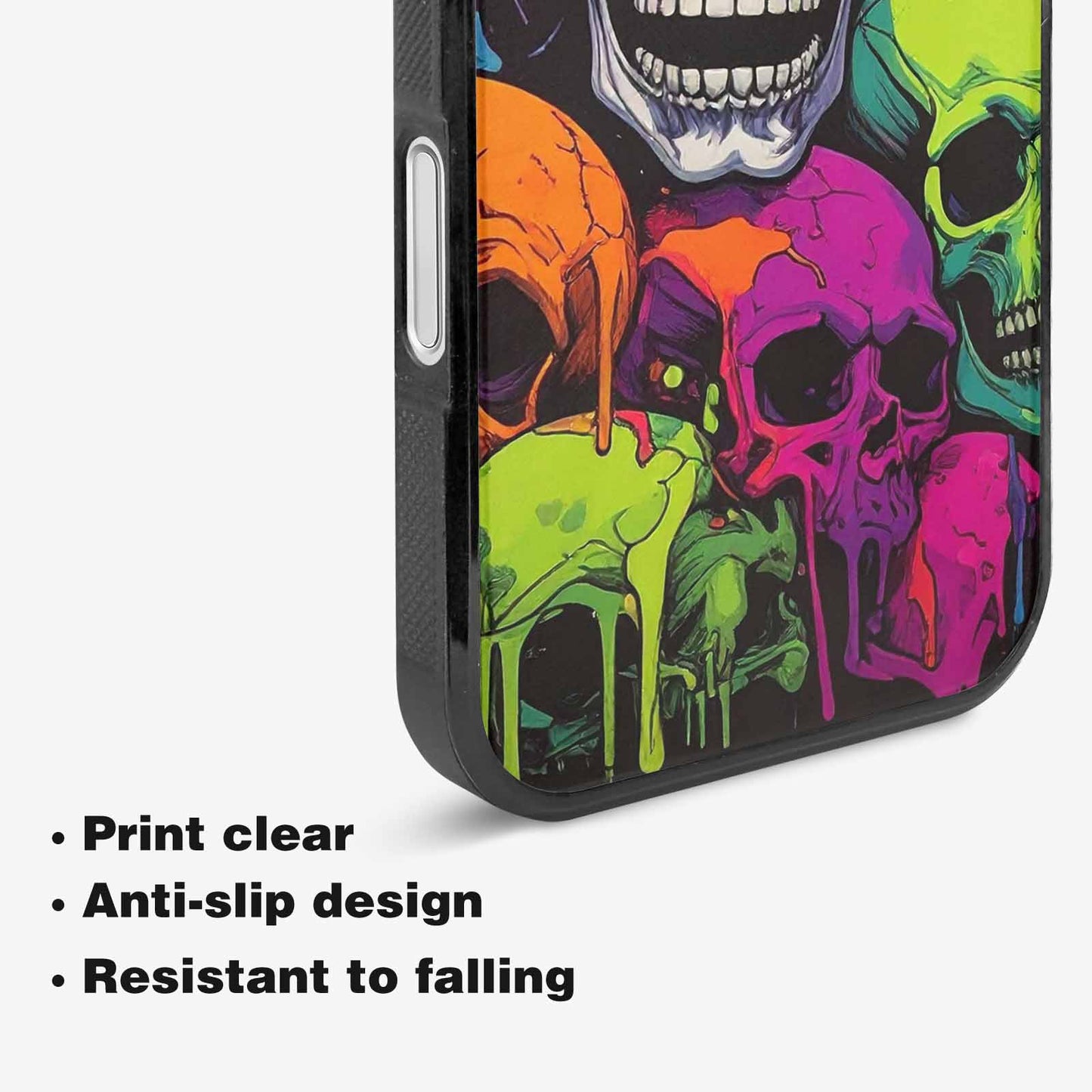 iPhone 16 Plus Case — Vibrant Camo 1000\'s Of Skeletons Neon, Custom Art Phone Cover