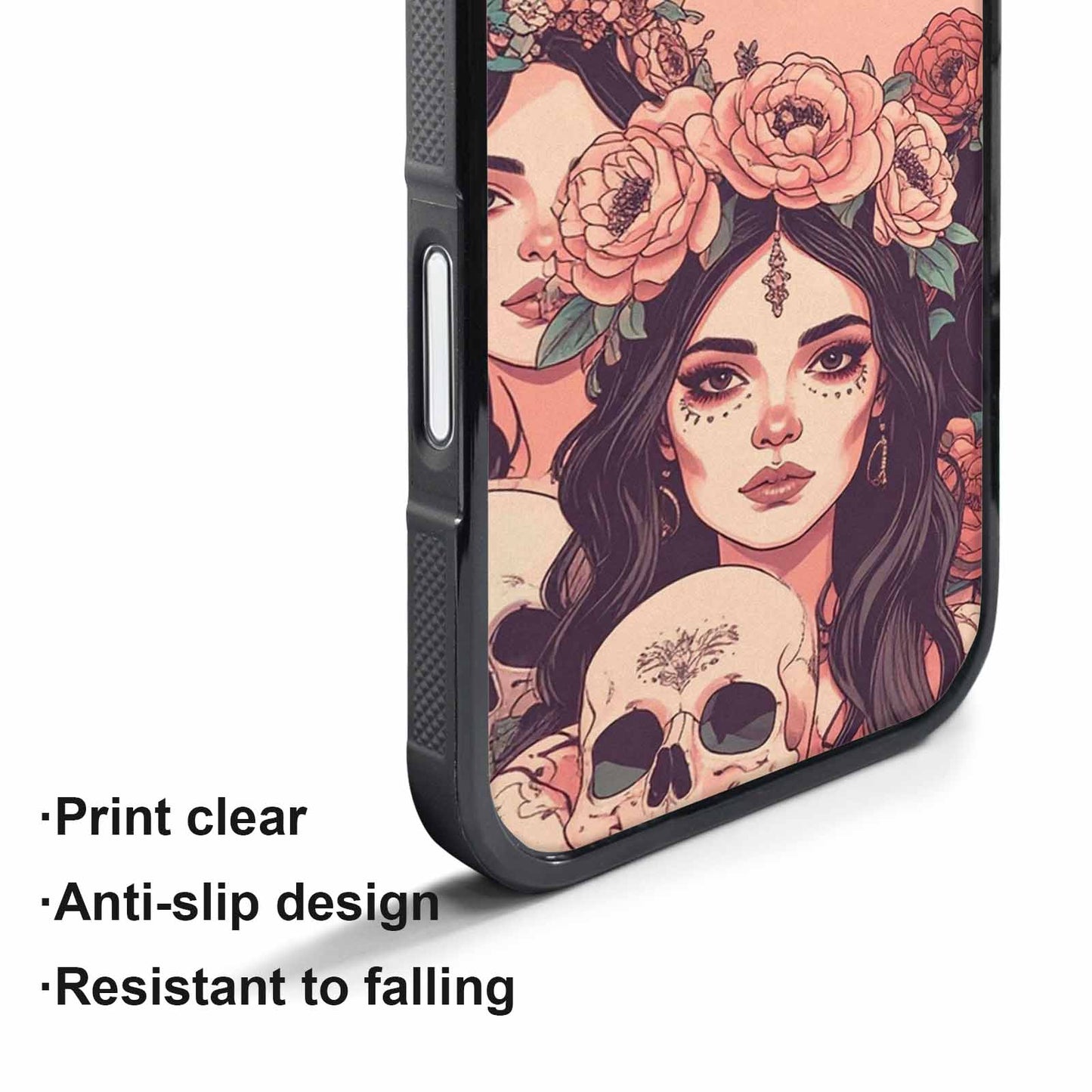 iPhone 17 Pro Case — Skull Dark Art Gothic Print Gothic, Unique Phone Case Design