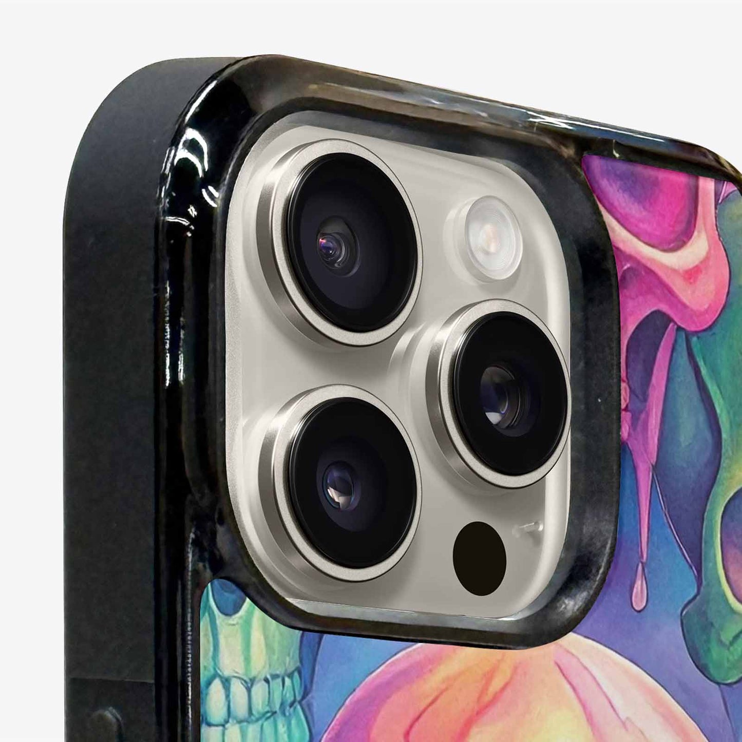 iPhone 16 Pro Max Case — Candy Color Dripping Skulls Custom, Unique Phone Case Design