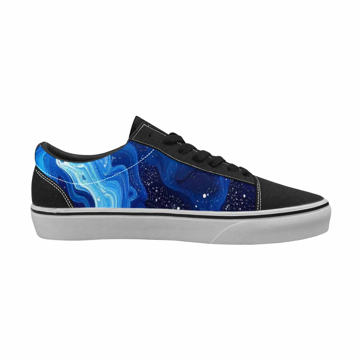 WOMEN'S Galaxy Art - Canvas Lace-Up Neon Fantasy Shoes
