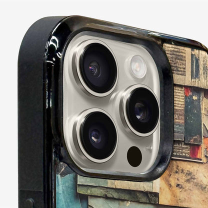 iPhone 16 Pro Case — Distressed Grunge Texture Pattern Hundreds Of, Custom Print Case Cover