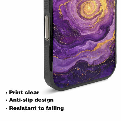 iPhone 16 Pro Case — Swirling Brushstroke Starry Night Texture Blended, Custom Designed Case Cover