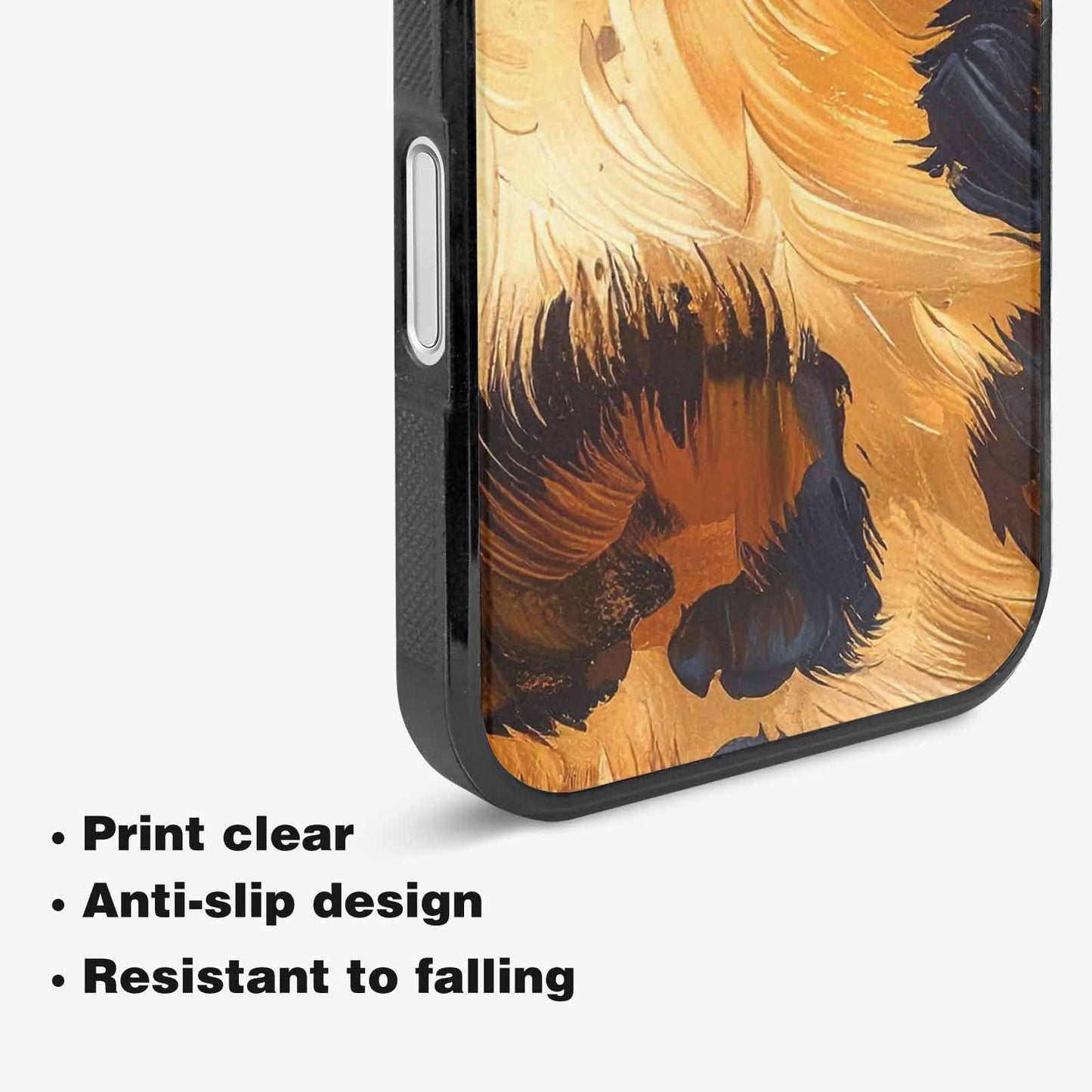 iPhone 16 Case — Leopard Soft Airbrush Gradient, Original Design Phone Case