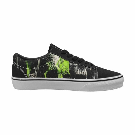 WOMEN'S Rainbow From Skull S Lace-Up Canvas Surreal Custom Shoes