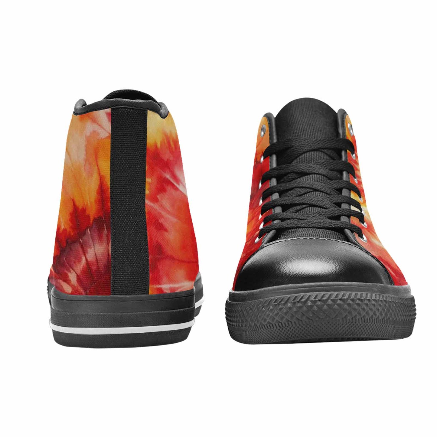 WOMEN'S Tie Dye - High Top Canvas Dark Academia Shoes