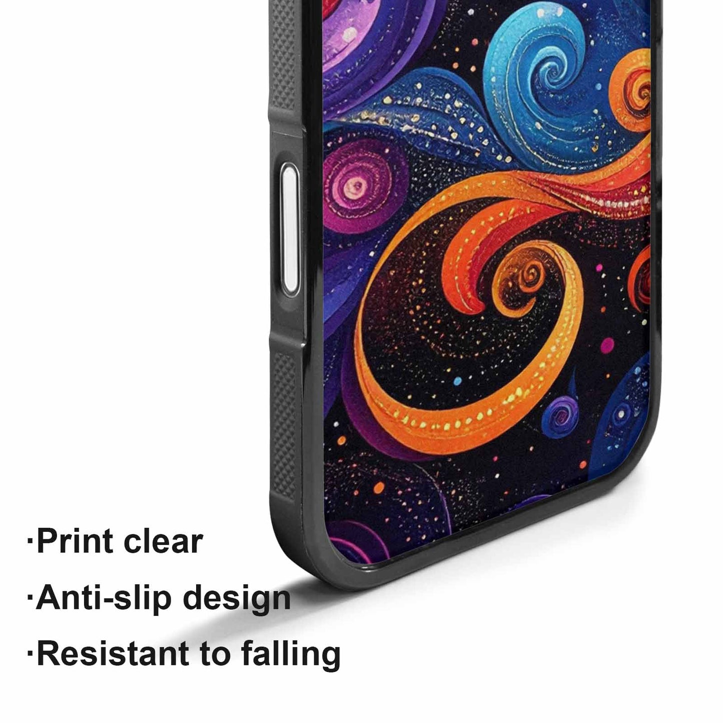 iPhone 17 Case — Rose Galaxy Art Seamless Galaxy Space, Customized Protective Case