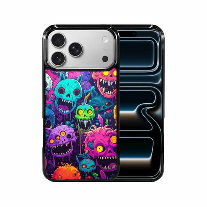 iPhone 17 Pro Max Case — Mixed Toxic Glow Creature Cartoon Cute, Custom Designed Case Cover