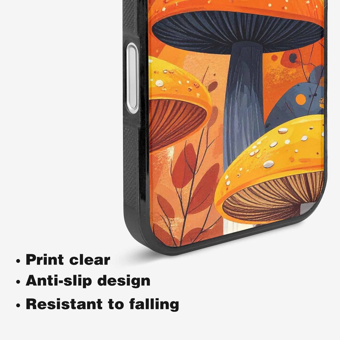 iPhone 16 Case — Bold Autumn Mushroom Bold Autumn Mushroom, Custom Print Case Cover