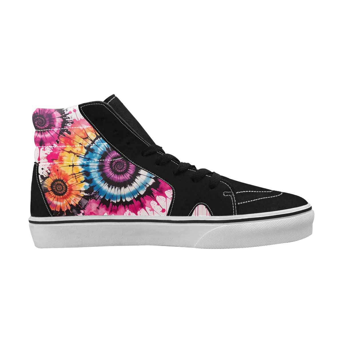 MEN'S Tie High Top Canvas Melting Art Sneakers