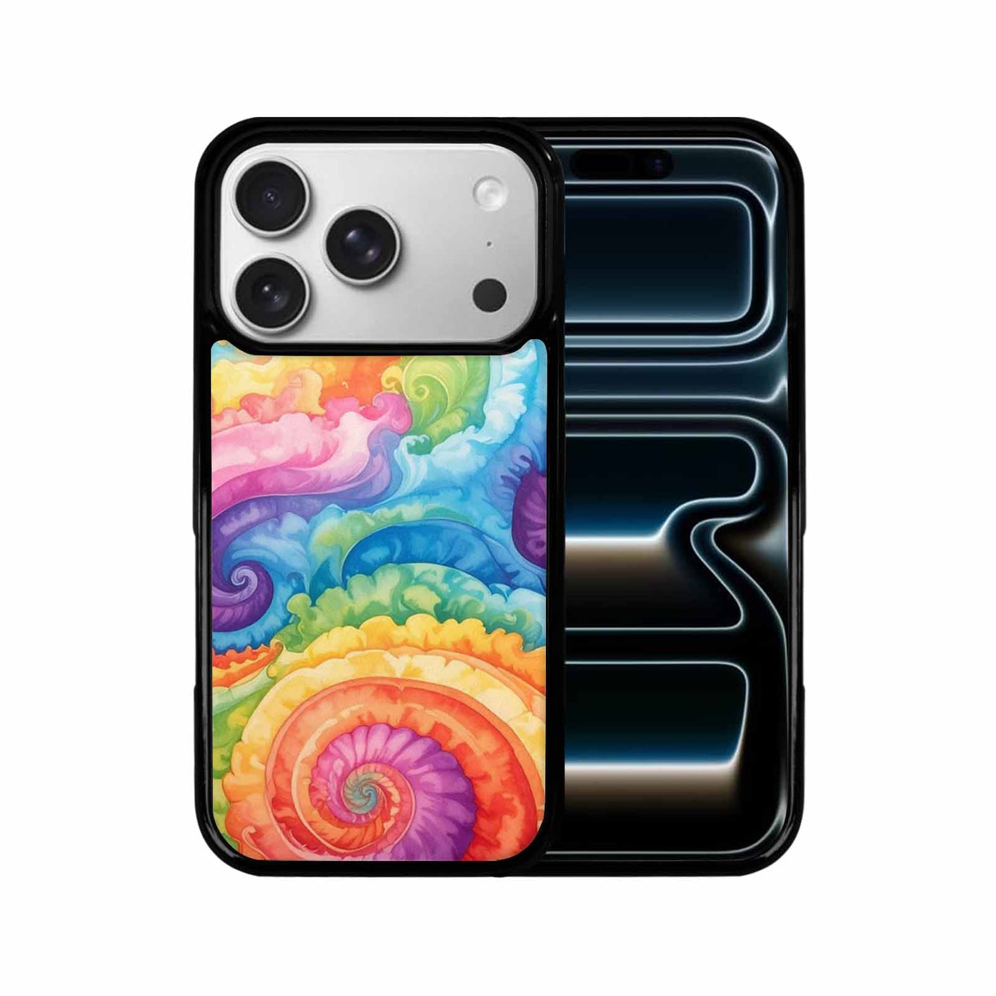 iPhone 17 Pro Case — Tie Dye Swirls Tie Dye Tie, Unique Phone Case Design