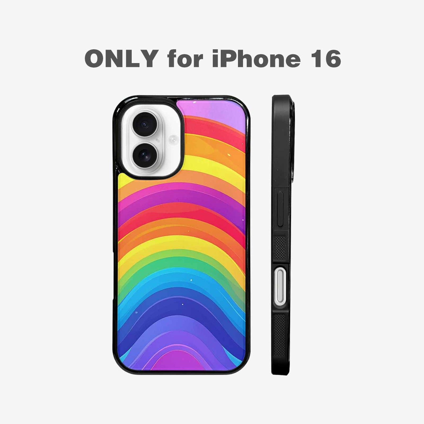 iPhone 16 Case — Rainbow Pride, Custom Art Phone Cover