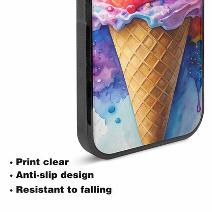 iPhone 15 Plus Case — Melting Icecream Collage, Customized Protective Case