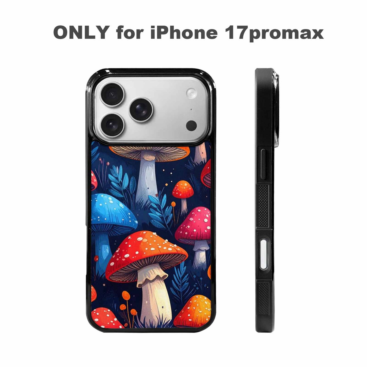 iPhone 17 Pro Max Case — Vivid Winter Mushroom Cartoon Cute, Personalized Phone Case
