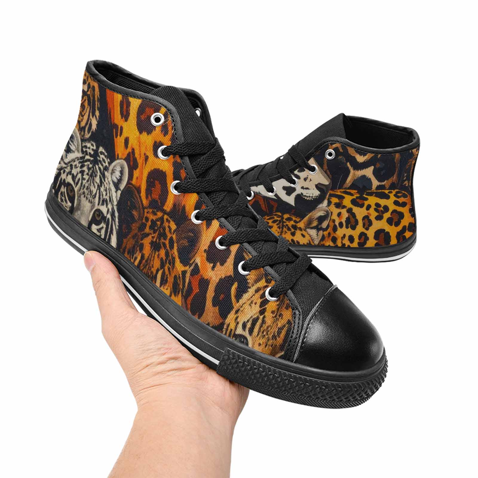 WOMEN'S Animal Print High Top Canvas Y2K Sneakers