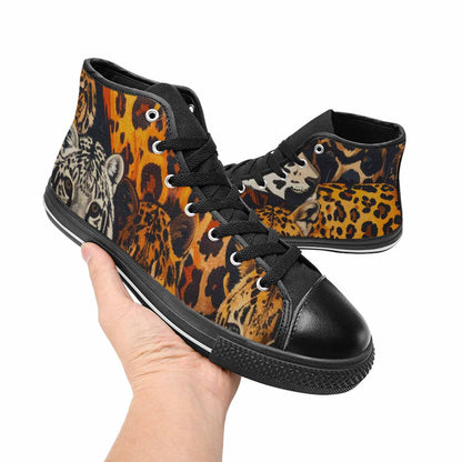 WOMEN'S Animal Print High Top Canvas Y2K Sneakers