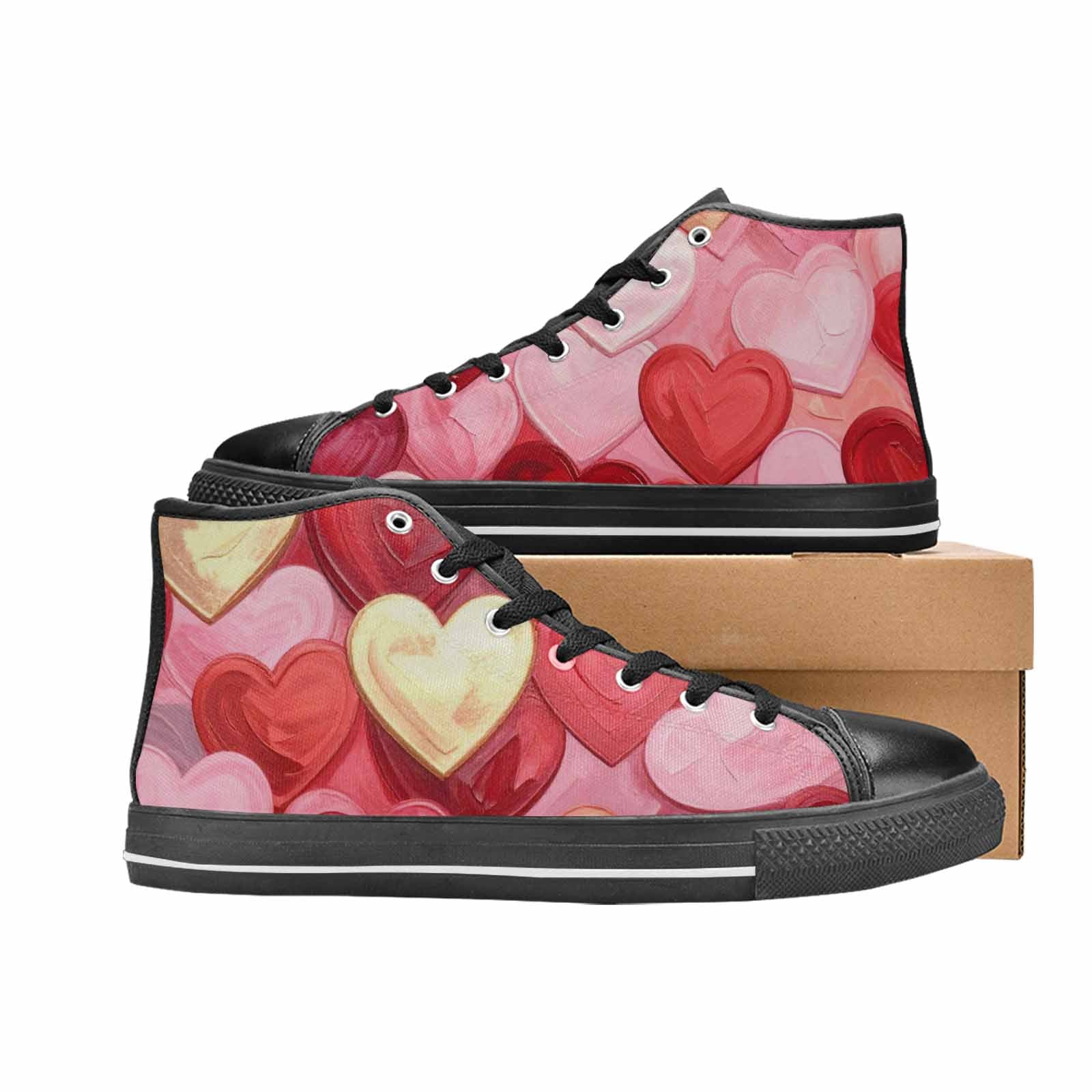 MEN'S No Words Or High Top Canvas Surreal Custom Sneakers