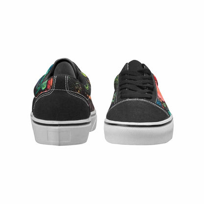 WOMEN'S Tie Lace-Up Canvas Kaleidoscope Sneakers