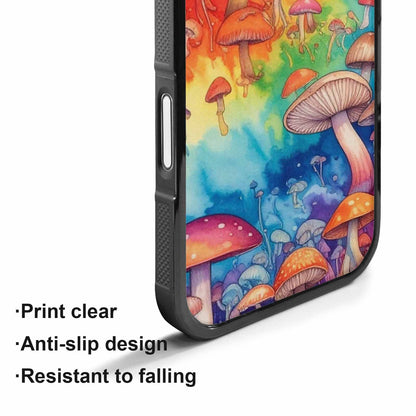 iPhone 17 Case — Mushrooms Tie Dyemushrooms Pat Tie Dye, Unique Phone Case Design